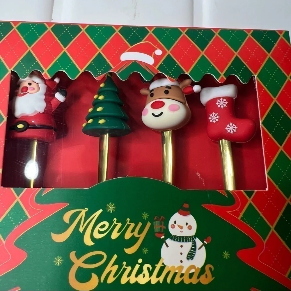 Christmas Dinner Serving Utensils 2 Spoons 2 Forks